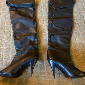 Thigh high Stiletto Leather Boots
